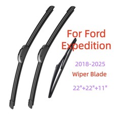 Set Of 3 Front And Rear Wiper Blade 222211 For Ford Expedition 2018-2025