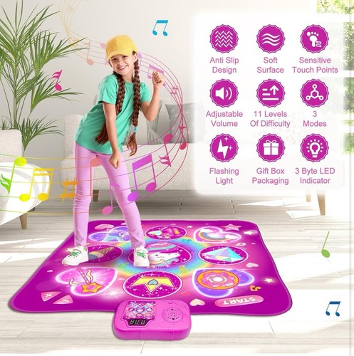 WEARXI Dance Mat for Girls Toys for 5 Year Old, 34.65 x 36.5in , Built-in Music, - Picture 7 of 7