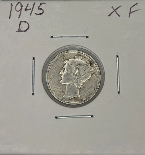 1945-D XF Mercury Dime