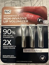 3 Roc Derm Correction Lip Volumizer 0.34 Fl Oz Collagen Peptides Hyaluronic Acid
