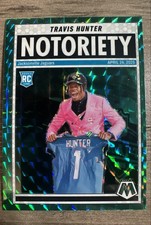 2025 Panini Mosaic - Notoriety Travis Hunter #12 Green Mosaic Prizm (RC)