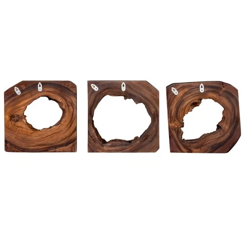 Uttermost 04207 Adlai Wood Trees Wall Art - Set of 6 - Rich Coffee Brown - Picture 5 of 6