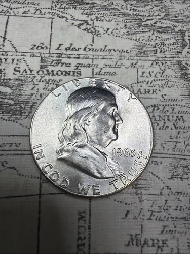 1963 Franklin Half Dollar Brilliant Uncirculated - FH03