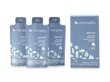 NEW Norwex BioZyme Dish Soap Concentrate 3x 1oz Packets 48oz diluted Lemon Scent