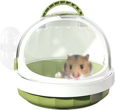 Gabbia Portatile per Criceti, Trasportino per Piccoli Animali Con Bottiglia D’Ac