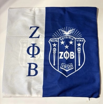Zeta Phi Beta Sorority 18x18 Pillow Cover Zip Up New Unbranded