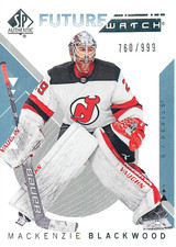 2018 SP Authentic Future Watch 646/999 Mackenzie Blackwood #176 Rookie RC