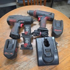 SNAP-ON Impact Wrench CT3850 & drill/driver, charger, 2 battery, 2 batt adapters