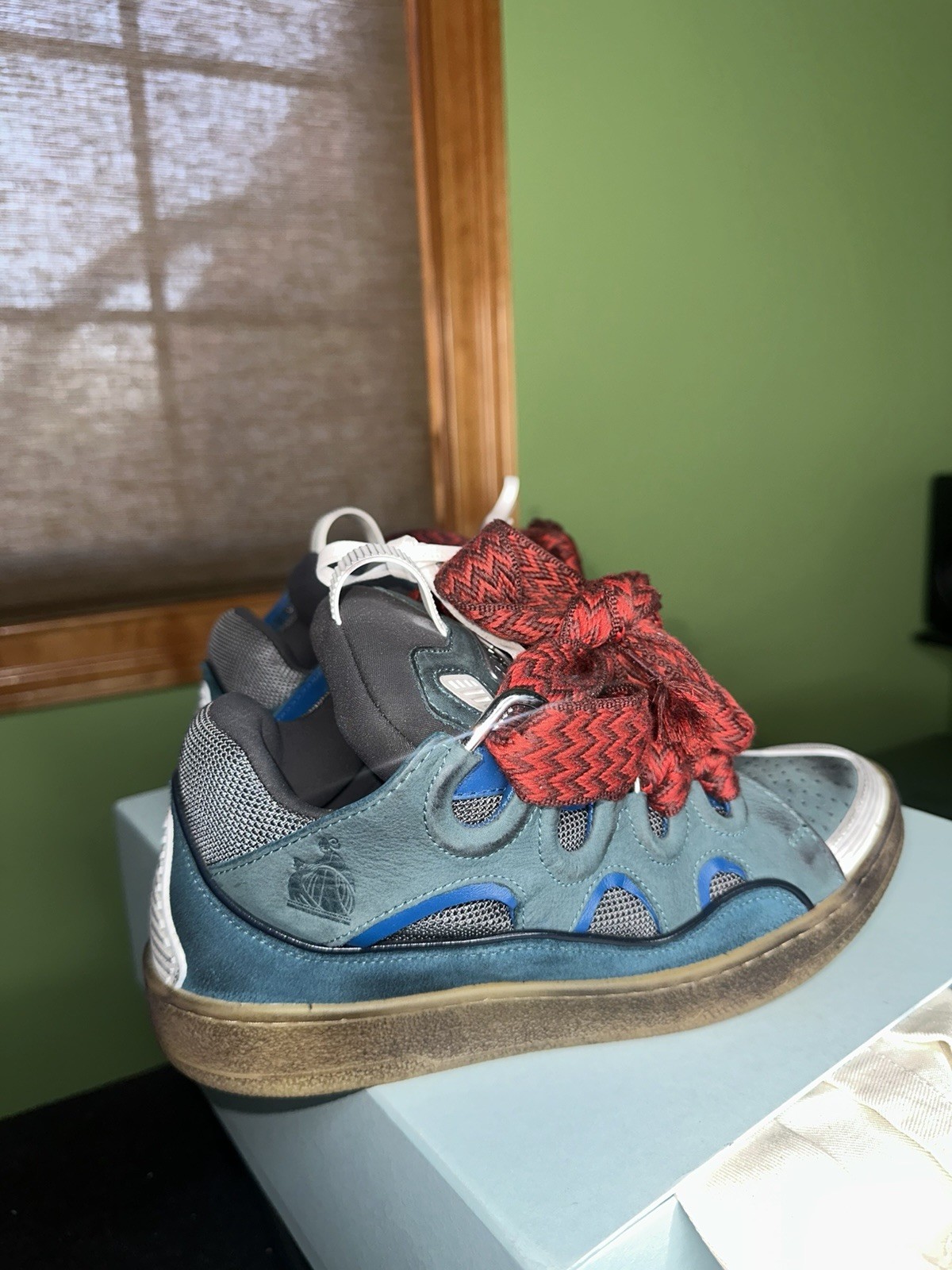 Lanvin curb sneakers | Vintage Blue