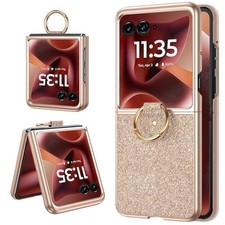Glitter Case for Motorola Razr 2025 Plus, Ring Case Motorola Razr 2025 Ultra Pro