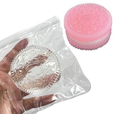 2 Stück Taba Squishy Stressabbau Spielzeug Antistress Transparent Rosa