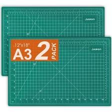 2 Pack Self Healing Sewing Mat, 12'' x 18'' Cutting Mats for Crafts, Double S...