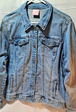 Laurie Felt Daisy Denim Jean Jacket Light Blu...