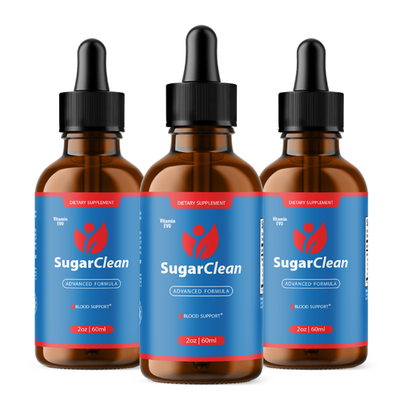 #ad 3 Pack Sugar Clean Drops SugarClean Blood Support Advanced Formula 90 Serv $38.95