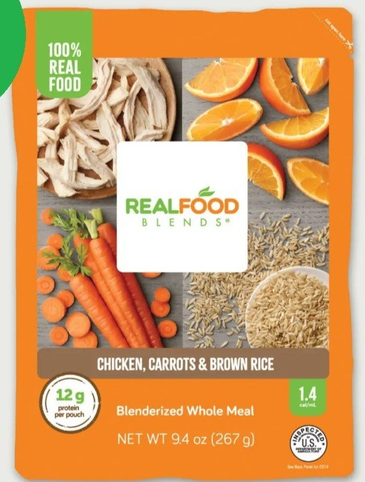 Real Food Blends - Chicken, Carrots & Brown Rice (1 meal)