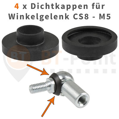 4 Dichtkappen für Winkelgelenk CS8 M5 DIN 71802 Neopren Dichtung Kugelgelenk