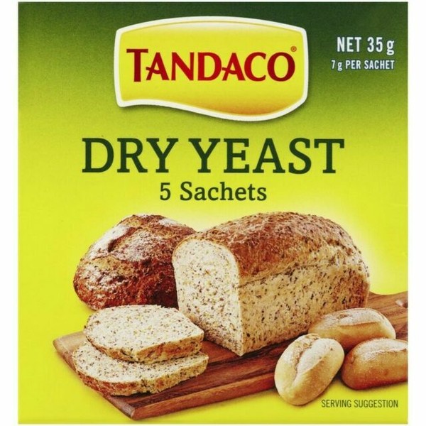 Tandaco Dry Yeast, Pack of 5 x 7g Sachets (9300681225350) for sale