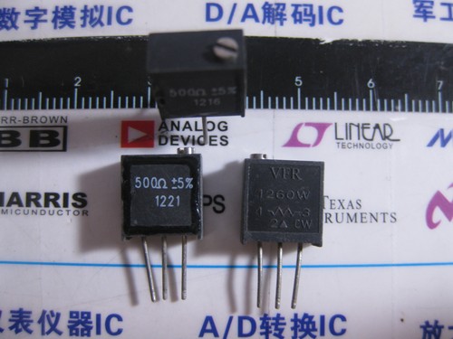 1X 1260W 500R 5% Trimmer Resistors Through Hole 500ohms 1/4w Y0069500R000J0L