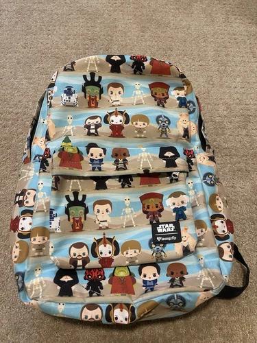 Star Wars Loungefly Phantom Menace Chibi Backpack Full Size Disney