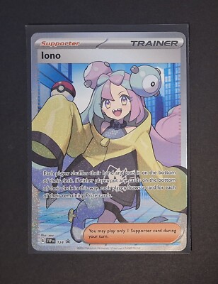 Iono SVP 124 Holo Full Art Premium Tournament Collection Pokemon