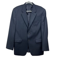Lauren Ralph Lauren Blazer Suit Jacket Wool 2 Button Vented Striped Navy Men 42R