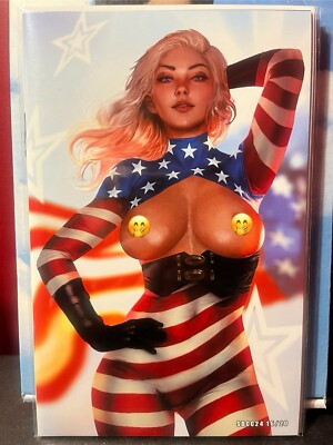 Patriotika #1 Shikarii Topless Virgin Mount Olympus Comics #16 Of 20 2024 SDCC