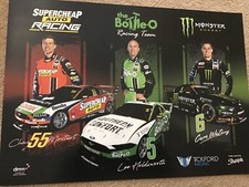 FORD V8 SUPERCARS RACING POSTER TICKFORD,SUPERCHEAP AUTO,BOTTLE O ,CHAZ,LEE CAM1