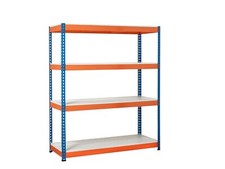 Heavy Duty Racking Melamine Shelves 4 Levels | 1800mm H x 1200mm W x 450mm D