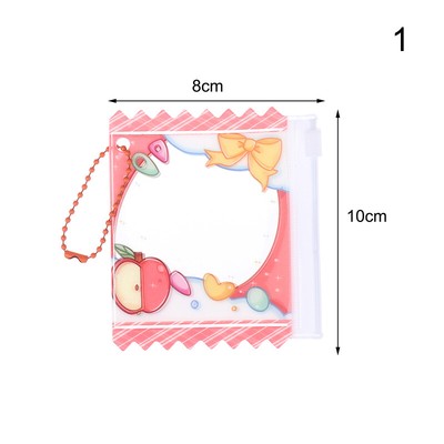 Cartoon Transparent Candy Bag 58MM/75MM Props Badge Card Storage Display Bag W D
