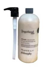 Philosophy The Gingerbread Man Shampoo, Shower Gel & Bubble Bath 32 Oz