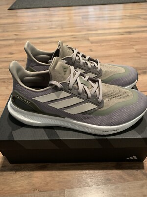 Adidas Pureboost 5 Silver Pebble/Wonder Beige/Olive Strata Mens Size 11 