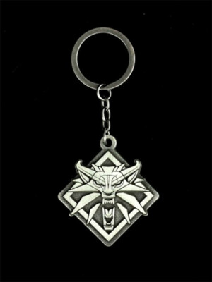 The Witcher 3：Wild Hunt LOGO Metal Keychain Authentic