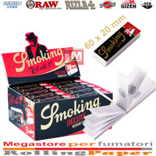 Filtri In Carta Smoking Deluxe Slim Perforated 50 Blocchetti In Cartoncino