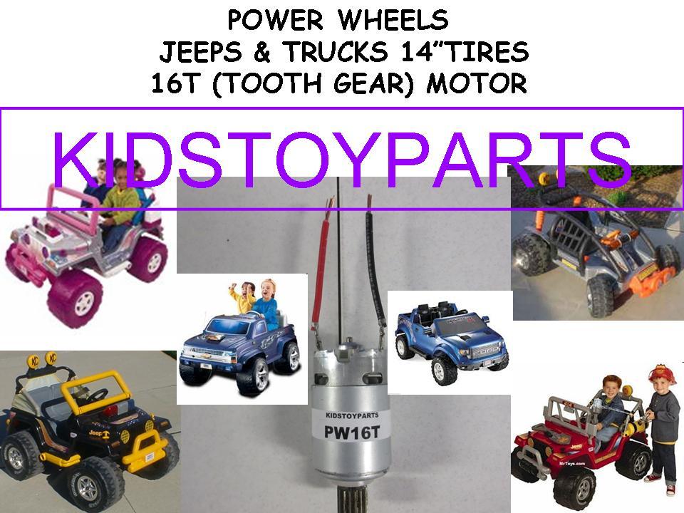 2X FASTER 12 Volt FITS Power Wheels 7R Motor 15T 19T 21T HARLEY eBay