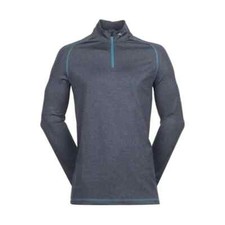 **SALE** MIZUNO MELANGE 1/4 ZIP MID LAYER GOLF TOP XX/LARGE GREY BRAND...