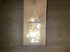 Family Farmhouse Collection Mason Jar BATTERY OPERATION LIGHTED WALL DECOR NEW 
