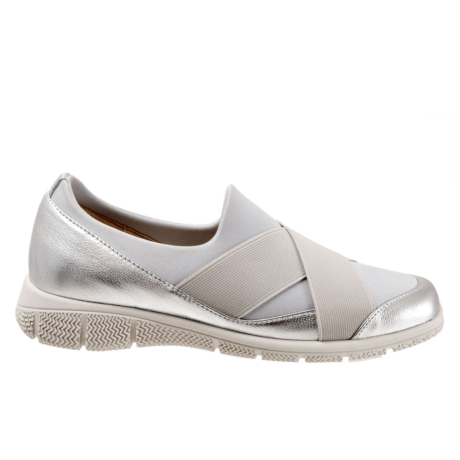 Кроссовки Trotters Urbana T2167-044 женские серебристые парусиновые кроссовки Lifestyle 55 4390₽