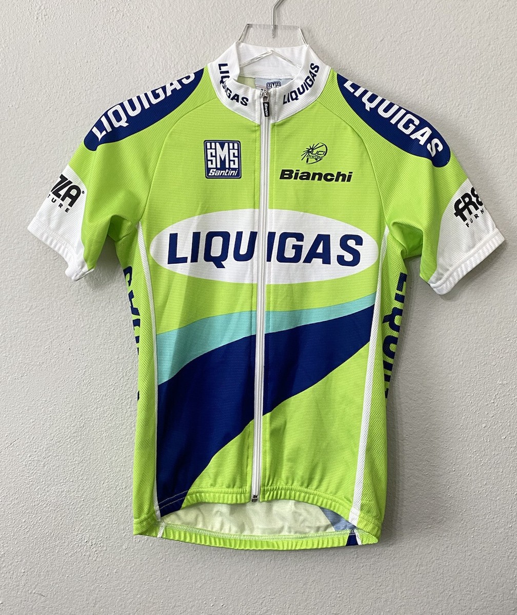 Maillot Cycliste Liquigas – Santini – Taille M – Occasion Très Bon état