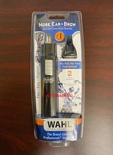 WAHL Nose Ear Brow Hair WET/DRY Battery Dual-Head Precision Detailer Trimmer