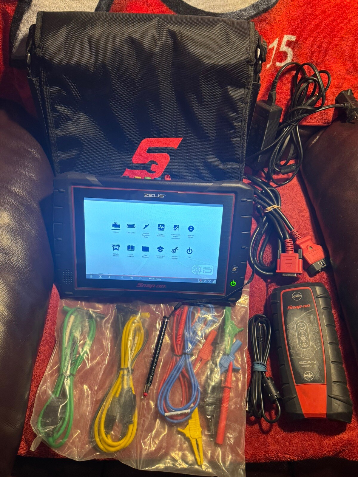 SNAP ON ZEUS SCANNER 24.4 SNAPON AUTOMOTIVE DIAGNOSTIC EEMS342A TOOL ...