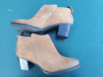 Bottines cuir marron San Marina T40 en excellent état - Photo 1/3