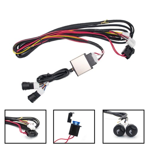 Universal 12V 2 Seats Carbon Fiber Car Seat Heated Cushion Heater Pad Switch Kit - Picture 4 of 11