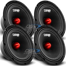 4x DS18 8" Midrange Bullet Speakers - PRO-GM8B 190 Watts Rms 8 ohm Loudspeakers