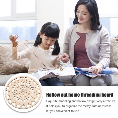 Wooden Wire Board Embroidery Thread Holder Threads Organizing Tool - Picture 2 of 12