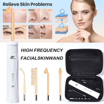 High Frequency Machine, Portable Handheld Facial Wand Skin Tightening Wrinkles