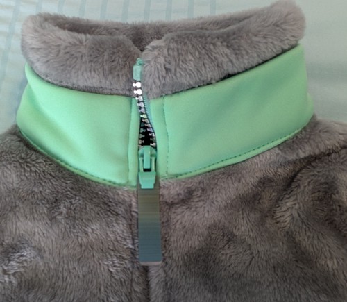 Girls C9 by Champion Size XS 4-5 Youth Jacket Fleece Gray Aqua Lightweight - Picture 9 of 20