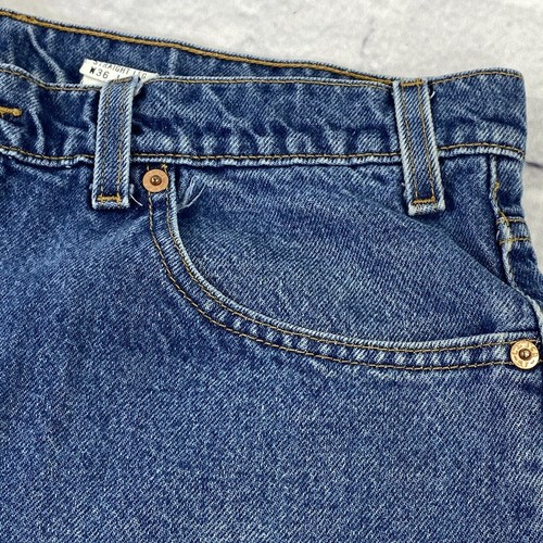 Vintage 1998 Levi's 505 Men's Regular Fit Straight Leg Jeans 34x36 Medium Wash - Picture 10 of 19