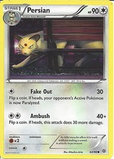 62/98 Persian Common Card: Pokemon Trading Card Game XY-07 Ancient Origins