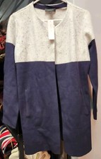 Ann Taylor Sweater Small New With Tags Navy Blue Cream Color Block O