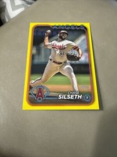 2024 Topps Series 2 Chase Silseth #585 Los Angeles Angels Yellow Trim